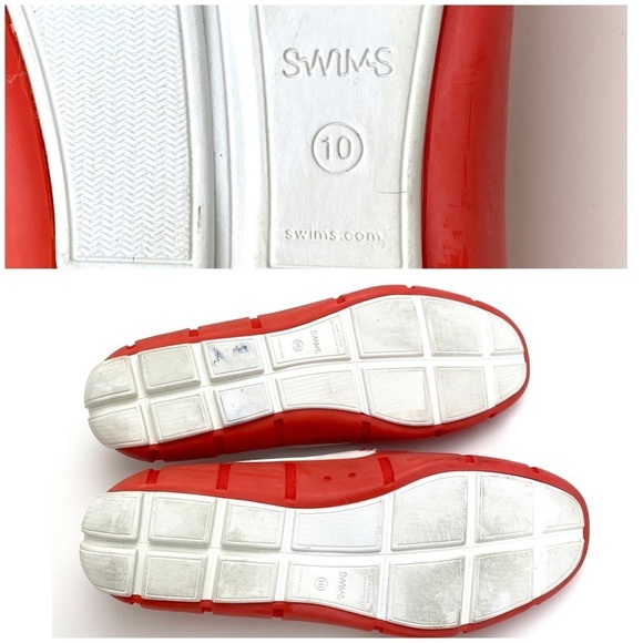 SWIMS Penny Breathable Slip On Loafer in Red with White Size 10 main image 5